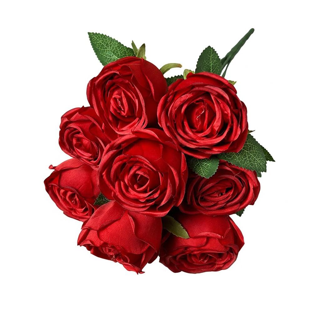 9 Heads Rose Artificial Flowers Multicolor Green Leaves Simulation Flower Rose Silk Petals Scene Landscaping Faux Rose Flower красный
9 Heads Rose Artificial Flowers Multicolor Green Leaves Simulation Flower Rose Silk Petals Scene Landscaping Faux Rose Flower красный