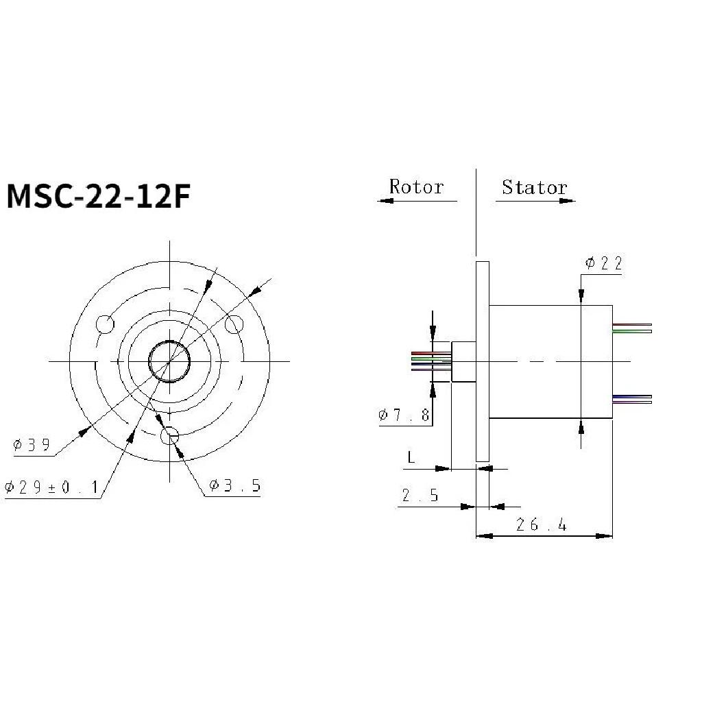 M slipring Capsule slip ring Dia.22mm 12 Channel 2A MSC-22-12A MSC-22-12C MSC-22-12F MSC-22-12F
M slipring Capsule slip ring Dia.22mm 12 Channel 2A MSC-22-12A MSC-22-12C MSC-22-12F MSC-22-12F
