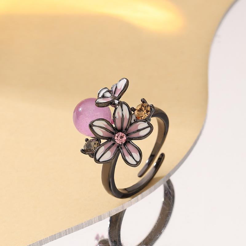 Niche personalized design gun black drip glaze flower adjustable opening ring men s and women s light luxury high-end jewelry Adjustable opening білий
Niche personalized design gun black drip glaze flower adjustable opening ring men s and women s light luxury high-end jewelry Adjustable opening білий