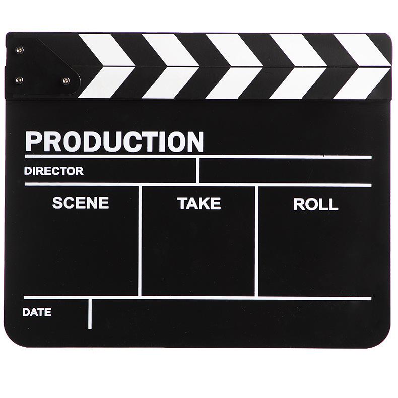 Acrylic Striped Movie Clapperboard Photography Prop
Acrylic Striped Movie Clapperboard Photography Prop