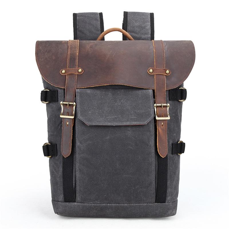 Seven-color cotton retro backpack SLR camera bag waterproof batik canvas, fashion digital camera backpack темно-сірий
Seven-color cotton retro backpack SLR camera bag waterproof batik canvas, fashion digital camera backpack темно-сірий
