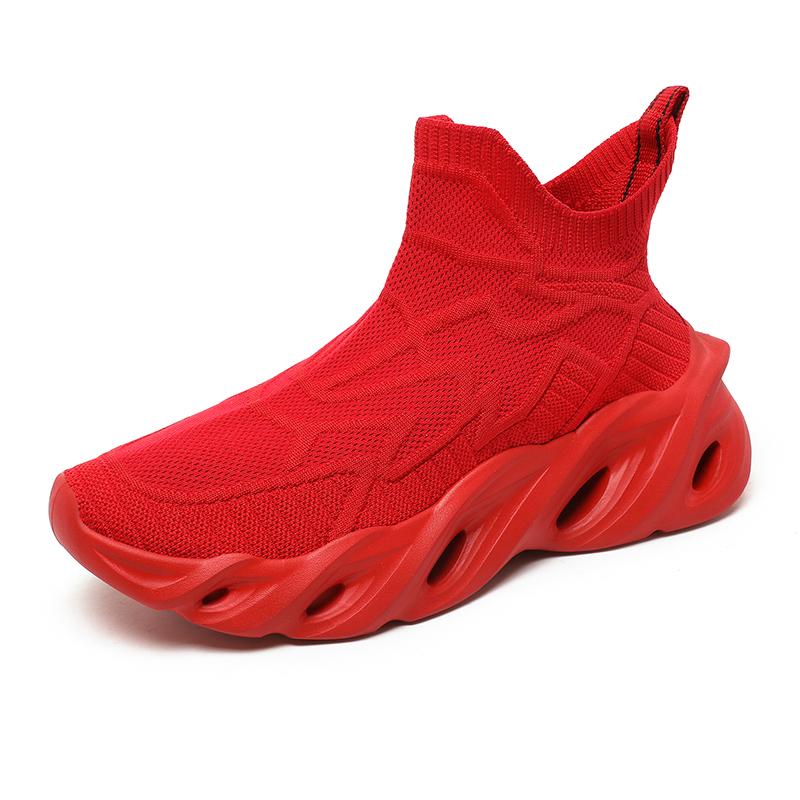 Men s Knitted Mesh High Top Casual Sports Shoes Lightweight Breathable Trendy Running Shoes for Men Fashion Footwear 46 червоний
Men s Knitted Mesh High Top Casual Sports Shoes Lightweight Breathable Trendy Running Shoes for Men Fashion Footwear 46 червоний