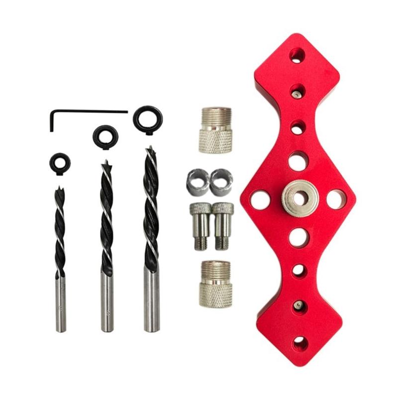 Woodworking Dowel Jig Drill Guide Used for Positioning and Drilling Drill Guide Jig Positioning Locator 6 / 8/10mm Pin червоний
Woodworking Dowel Jig Drill Guide Used for Positioning and Drilling Drill Guide Jig Positioning Locator 6 / 8/10mm Pin червоний