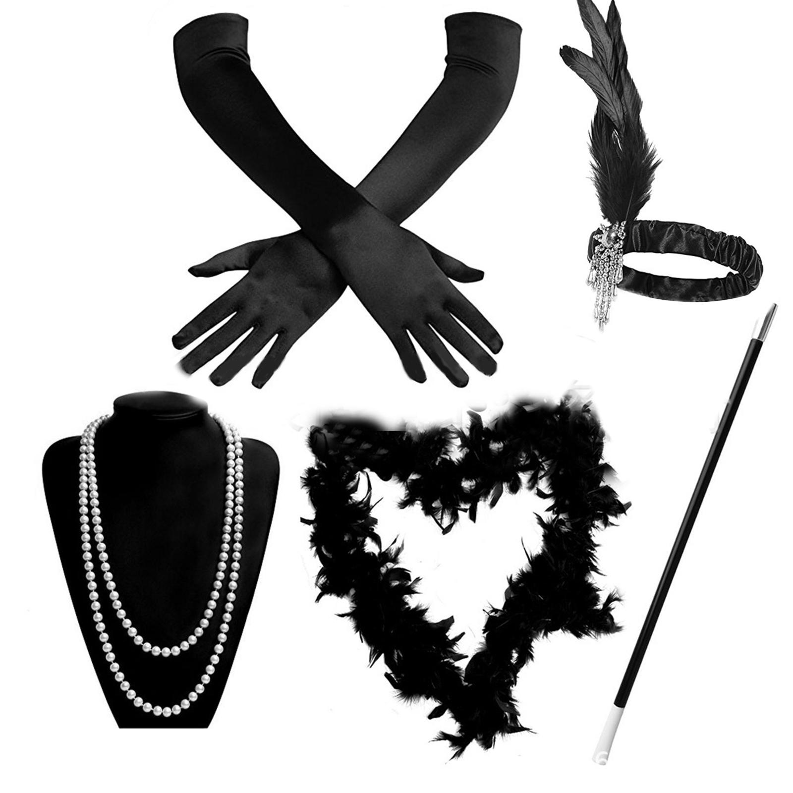 Костюм Флэппер 1920-х годов для вечеринки в стиле Гэтсби, аксессуары для женщин, винтажная головная повязка со стразами, длинное ожерелье, наряд для вечеринки с макияжем чёрный
Костюм Флэппер 1920-х годов для вечеринки в стиле Гэтсби, аксессуары для женщин, винтажная головная повязка со стразами, длинное ожерелье, наряд для вечеринки с макияжем чёрный