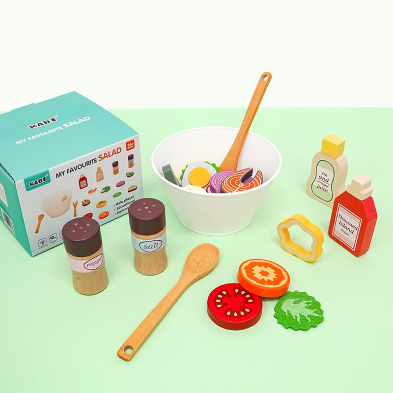 Wooden Kitchen Pretend Play Toys Playsets Simulation Food Accessories Pizza Salad Dessert Set Learning Educational Toy for Toddler 3+
Wooden Kitchen Pretend Play Toys Playsets Simulation Food Accessories Pizza Salad Dessert Set Learning Educational Toy for Toddler 3+