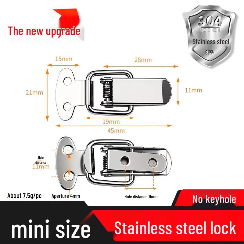 Rongyu Mini Stainless Steel Waterproof Latches (4-Pack)
Rongyu Mini Stainless Steel Waterproof Latches (4-Pack)