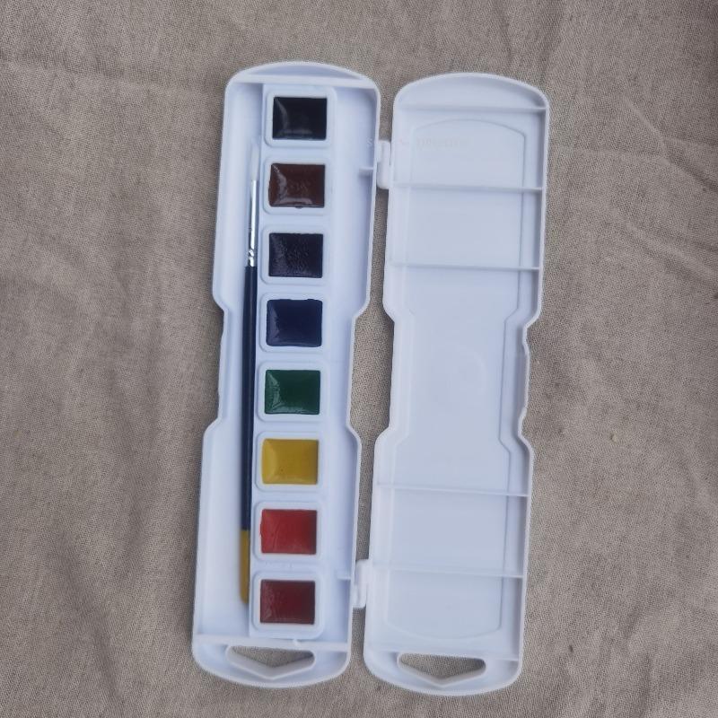8 Colors Plastic Box Solid Watercolor Paint Set Art Supplies Outdoor Sketching Painting Water Color Creation Portable Paint (as the picture,Single box)
8 Colors Plastic Box Solid Watercolor Paint Set Art Supplies Outdoor Sketching Painting Water Color Creation Portable Paint (as the picture,Single box)