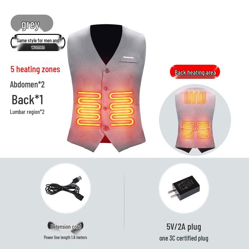 Smart Heated Temperature Control Vest for Men and Women S Under 47.5 kg
Smart Heated Temperature Control Vest for Men and Women S Under 47.5 kg