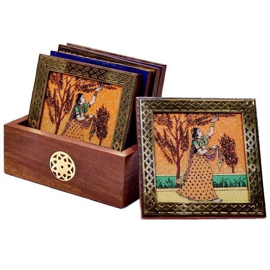 Traditional Gemstone Painting Tea Coffee Coaster Set Handicrafts Home Decor Decorative Items in Living Room, Bedroom
Traditional Gemstone Painting Tea Coffee Coaster Set Handicrafts Home Decor Decorative Items in Living Room, Bedroom