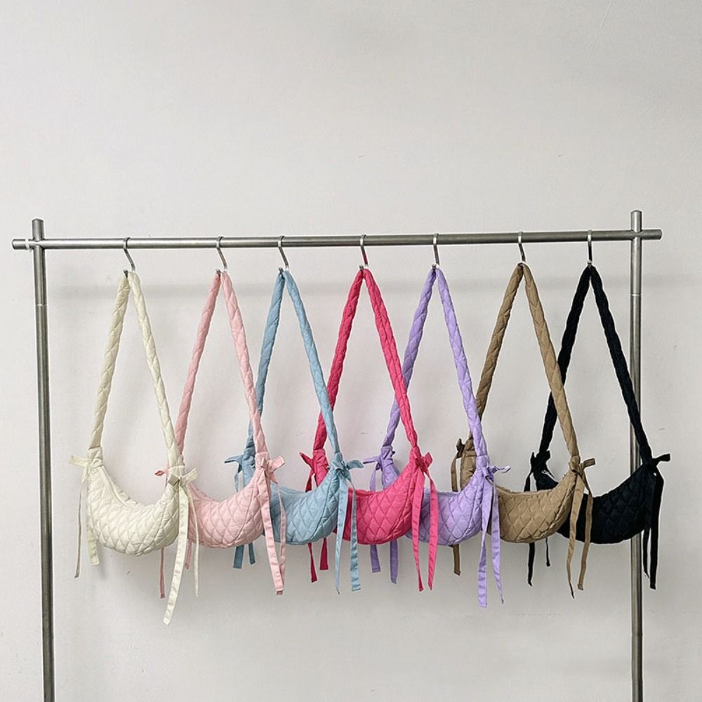 Однотонная сумка через плечо большой емкости Lingge Dumpling Bag Sweet Bow Crescent Bag Streetwear
Однотонная сумка через плечо большой емкости Lingge Dumpling Bag Sweet Bow Crescent Bag Streetwear