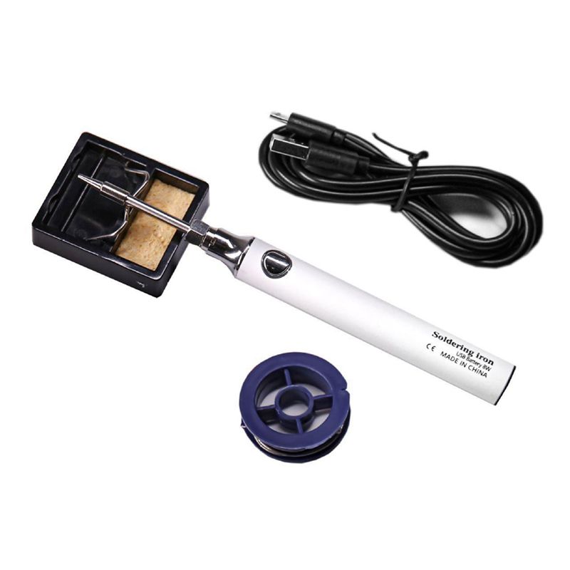 5V 8W Fast Charging Lithium Built-In Wireless Soldering Iron Set Portable Repair Welding Tools-B61B білий
5V 8W Fast Charging Lithium Built-In Wireless Soldering Iron Set Portable Repair Welding Tools-B61B білий