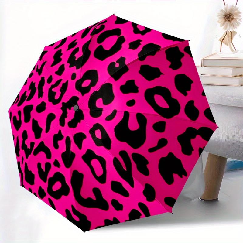 Stylish Leopard Print Umbrella with 8-Rib Durable Design - Automatic Open Compact Travel Umbrella for All Seasons, Pink & Blac Iron&8K
Stylish Leopard Print Umbrella with 8-Rib Durable Design - Automatic Open Compact Travel Umbrella for All Seasons, Pink & Blac Iron&8K