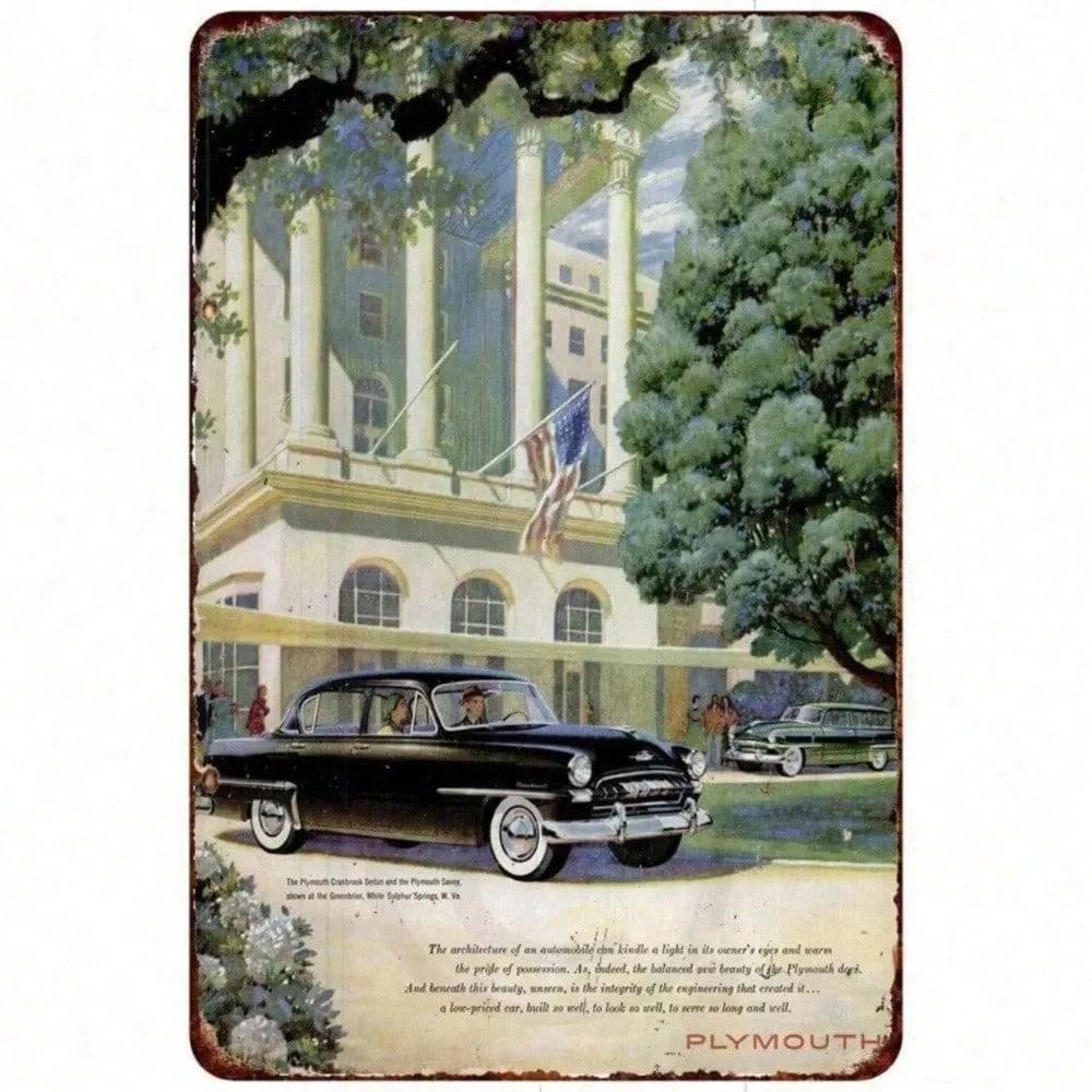 Vintage 1953 Plymouth Classic Car Metal Tin Sign Retro Wall Art Bar Garage Man Cave Decor різнокольоровий
Vintage 1953 Plymouth Classic Car Metal Tin Sign Retro Wall Art Bar Garage Man Cave Decor різнокольоровий