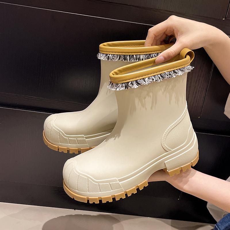 Женские модные полусапоги для дождя/водные туфли - Всесезонная уличная обувь, Дизайн с увеличением высоты, Взрослые резиновые сапоги на мягкой подошве с 41 бежевый
Женские модные полусапоги для дождя/водные туфли - Всесезонная уличная обувь, Дизайн с увеличением высоты, Взрослые резиновые сапоги на мягкой подошве с 41 бежевый