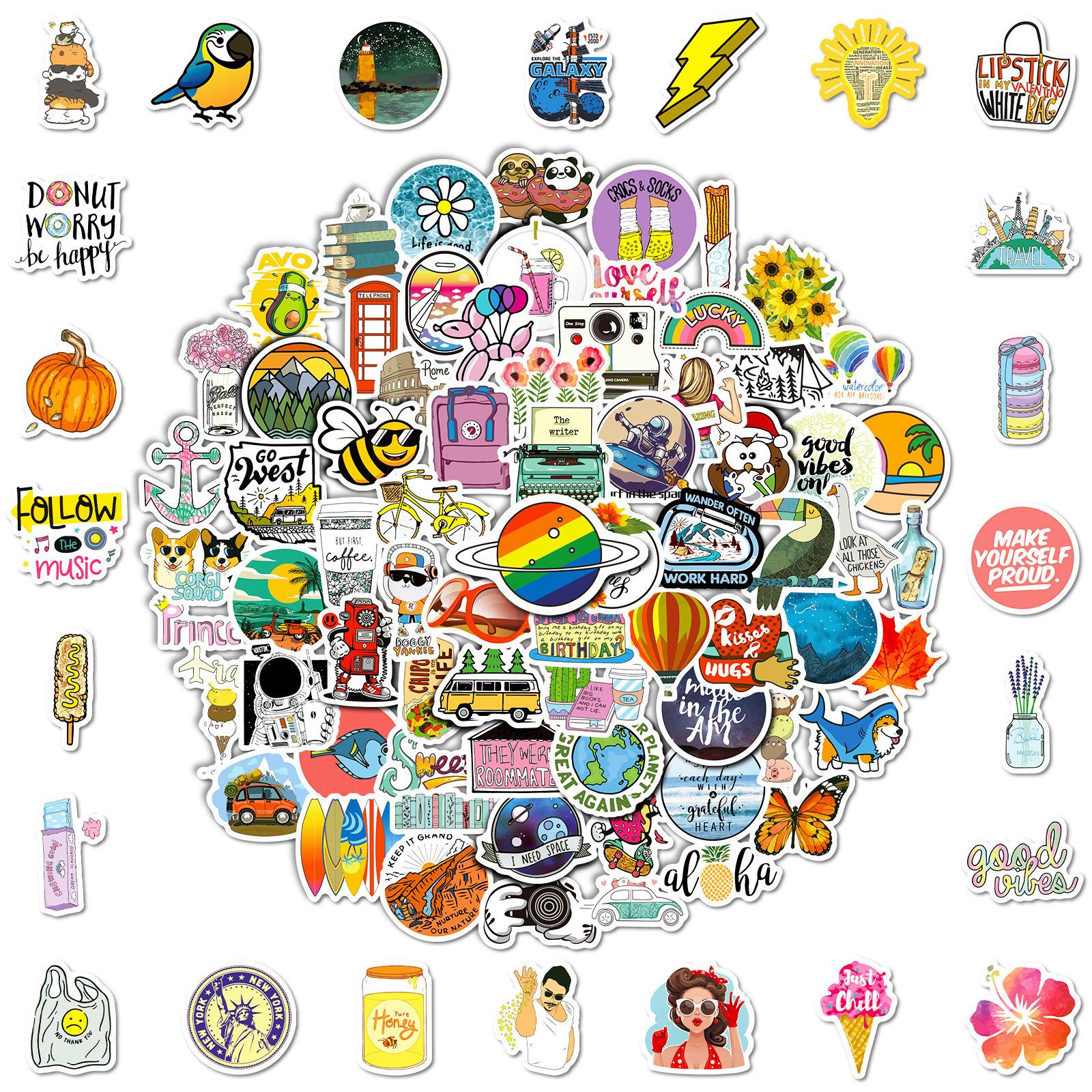 100 Compact Size 4Cm American Decals Mixed And Match Ins Style Pvc Water-Repellent Skateboard Suitcase Stickers
100 Compact Size 4Cm American Decals Mixed And Match Ins Style Pvc Water-Repellent Skateboard Suitcase Stickers