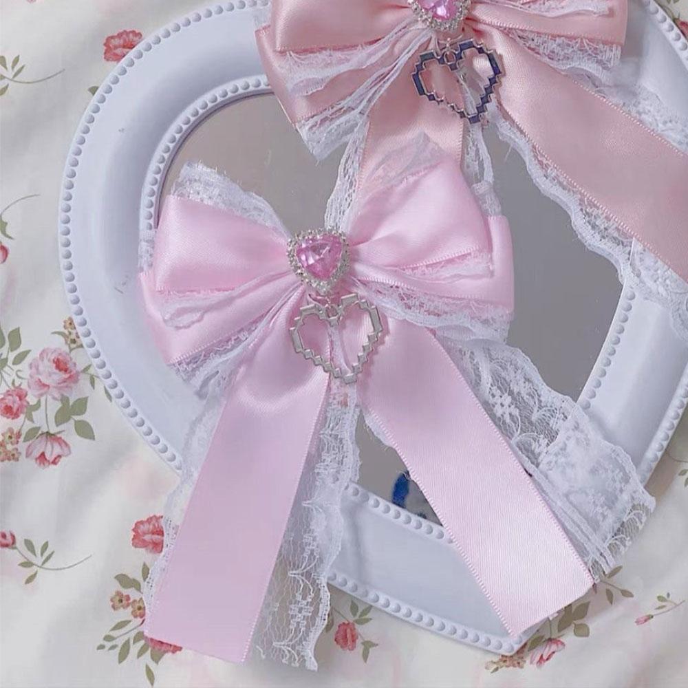 1Pc Ribbon Lace Bow Clip For Ita Bag Sweet Ribbon Bowknot Heart Diamond Clip Girls Lolita Pain Bag Decoration Bags Accessories рожевий
1Pc Ribbon Lace Bow Clip For Ita Bag Sweet Ribbon Bowknot Heart Diamond Clip Girls Lolita Pain Bag Decoration Bags Accessories рожевий