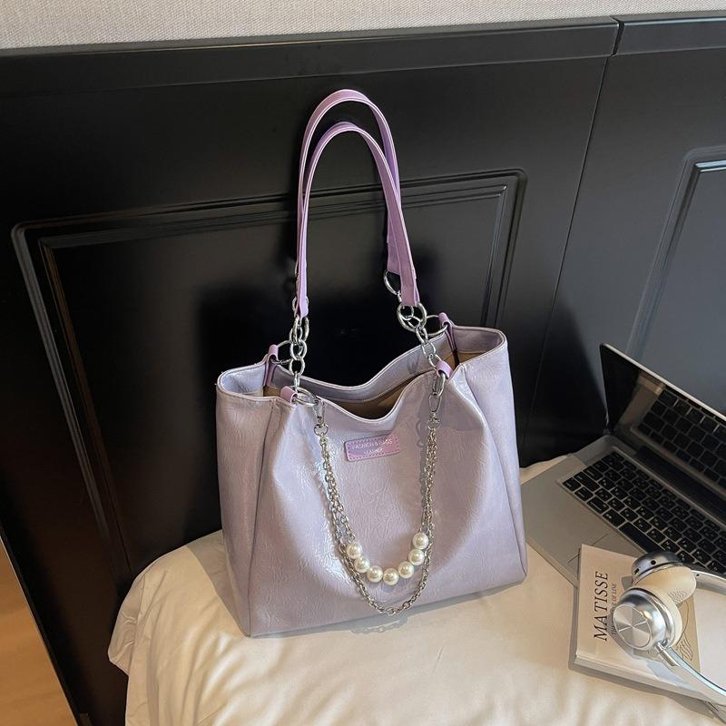 Сумка-тоут большой вместимости женская летняя новая сумка на плечо для通勤, модная сумка под мышкой высокой ценности фиолетовый
Сумка-тоут большой вместимости женская летняя новая сумка на плечо для通勤, модная сумка под мышкой высокой ценности фиолетовый