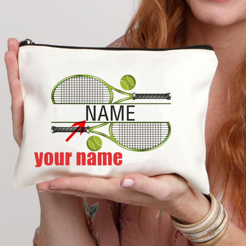 Personalized Tennis Custom Name Makeup Bag Gift for Tennis Lover Cosmetic Case Tennis Coach Gift Teenage Girl Gifts Pencil Case
Personalized Tennis Custom Name Makeup Bag Gift for Tennis Lover Cosmetic Case Tennis Coach Gift Teenage Girl Gifts Pencil Case