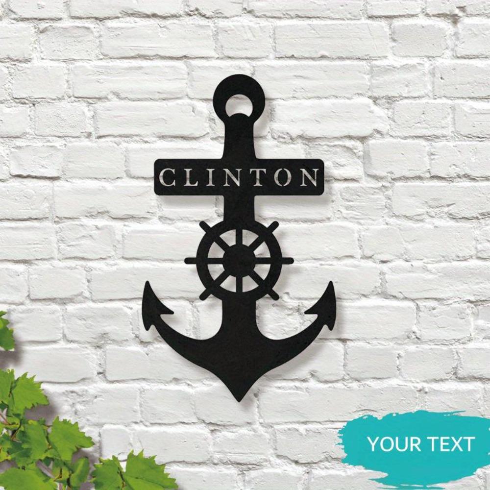 Personalized Maritime Iron Anchor Wall Art, Custom Metal Sign with Family Name for Home Decor, Festive Sculpture Plaque TYDZ009123-30CM
Personalized Maritime Iron Anchor Wall Art, Custom Metal Sign with Family Name for Home Decor, Festive Sculpture Plaque TYDZ009123-30CM