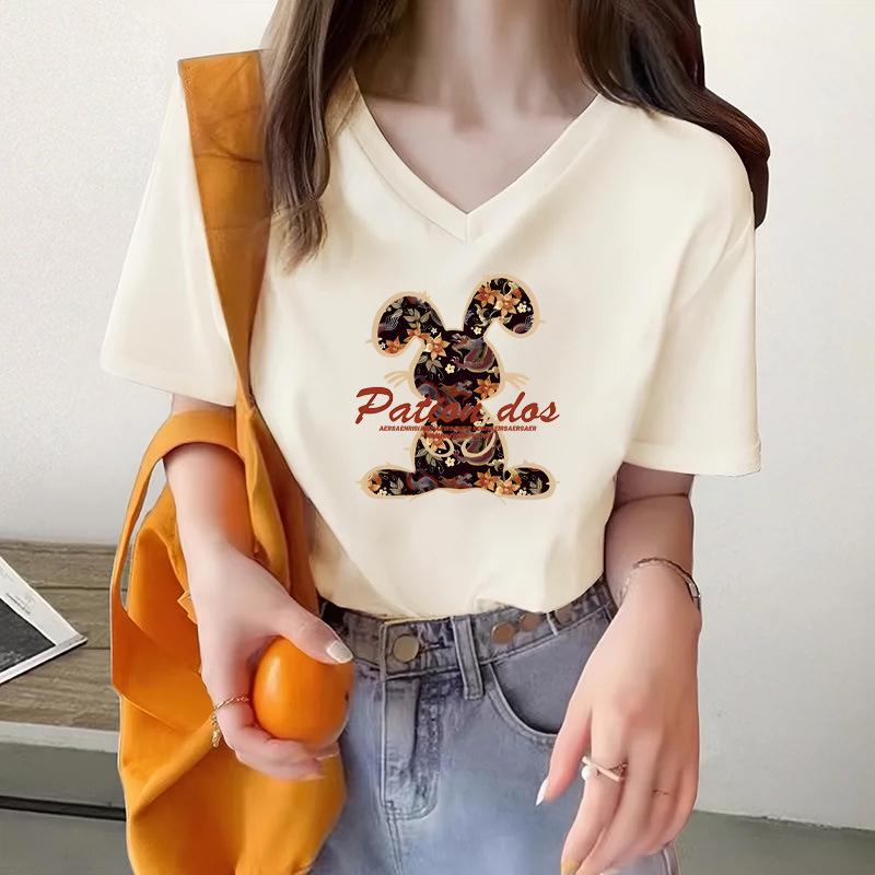 Cartoon printed t-shirt women s summer new cotton half-sleeved loose short-sleeved top S
Cartoon printed t-shirt women s summer new cotton half-sleeved loose short-sleeved top S