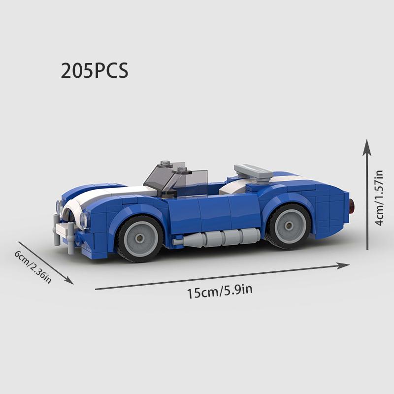 MOC AC289 Cobra Supercar Racing Speed Racer Runabout Building Blocks Brick Open Car Creative Garage Toys Kid Boys Gifts
MOC AC289 Cobra Supercar Racing Speed Racer Runabout Building Blocks Brick Open Car Creative Garage Toys Kid Boys Gifts