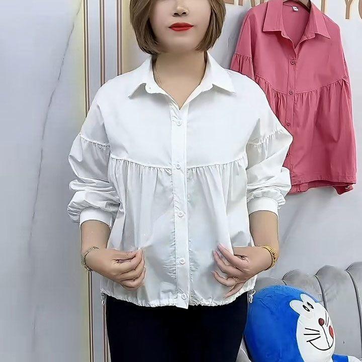 Women Casual Ruffled Peplum Shirt Loose Fit Long Sleeve Turn-Down Collar Blouse Plus Size Shirt 3XL білий
Women Casual Ruffled Peplum Shirt Loose Fit Long Sleeve Turn-Down Collar Blouse Plus Size Shirt 3XL білий