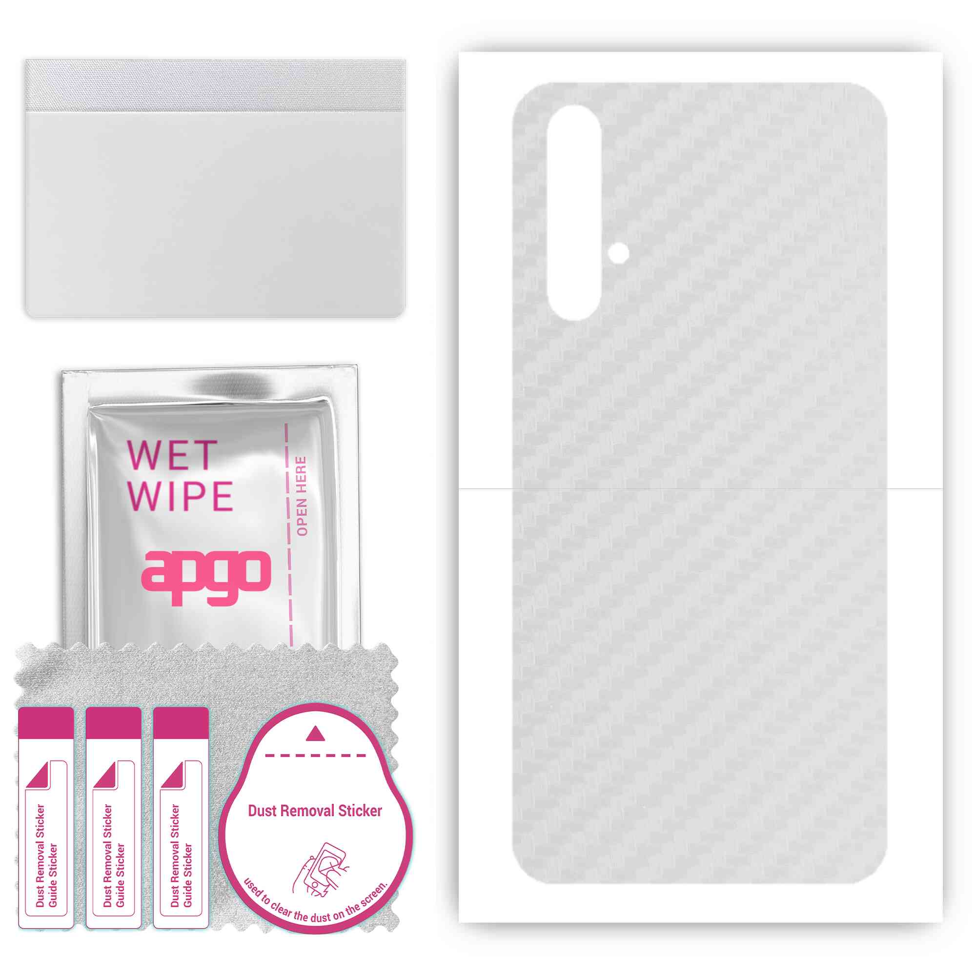 apgo Protective Skin Sticker for the back compatible with Honor 20S, Wrap Film, Foil, Vinyl - Pattern Transparent Carbon
apgo Protective Skin Sticker for the back compatible with Honor 20S, Wrap Film, Foil, Vinyl - Pattern Transparent Carbon