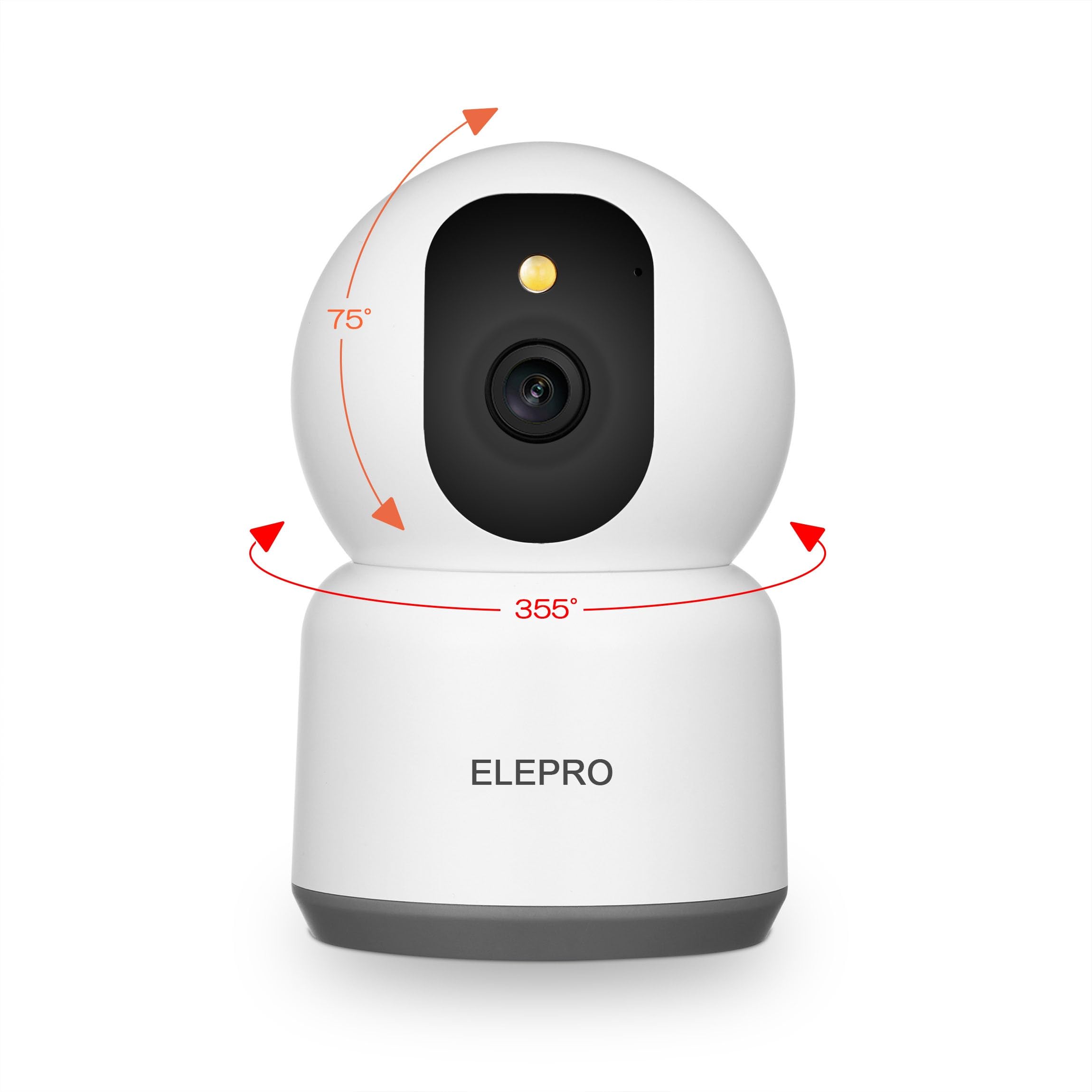 ELEPRO 5MP Pet Camera PTZ Auto Tracking Home Camera with Night Vision Two-Way Auido (Japanese)
ELEPRO 5MP Pet Camera PTZ Auto Tracking Home Camera with Night Vision Two-Way Auido (Japanese)