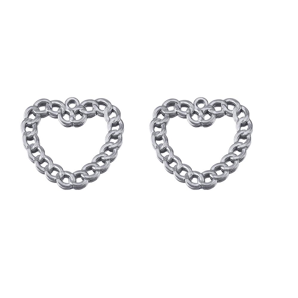 2pcs Stainless Steel Rectangle Round Heart Charms for Necklace, Bracelet, Jewelry Making DIY Accessories Supplies 2pcs
2pcs Stainless Steel Rectangle Round Heart Charms for Necklace, Bracelet, Jewelry Making DIY Accessories Supplies 2pcs