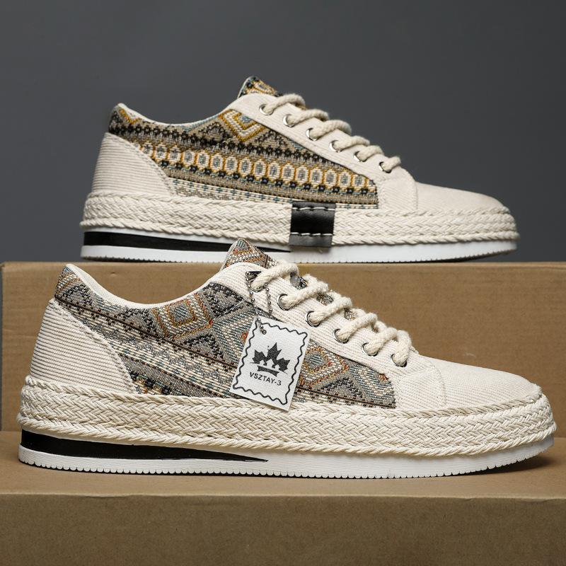 Ethnic Pattern Corduroy Sneakers Woven Sole Casual Shoes for Men Women 47 бежевий
Ethnic Pattern Corduroy Sneakers Woven Sole Casual Shoes for Men Women 47 бежевий