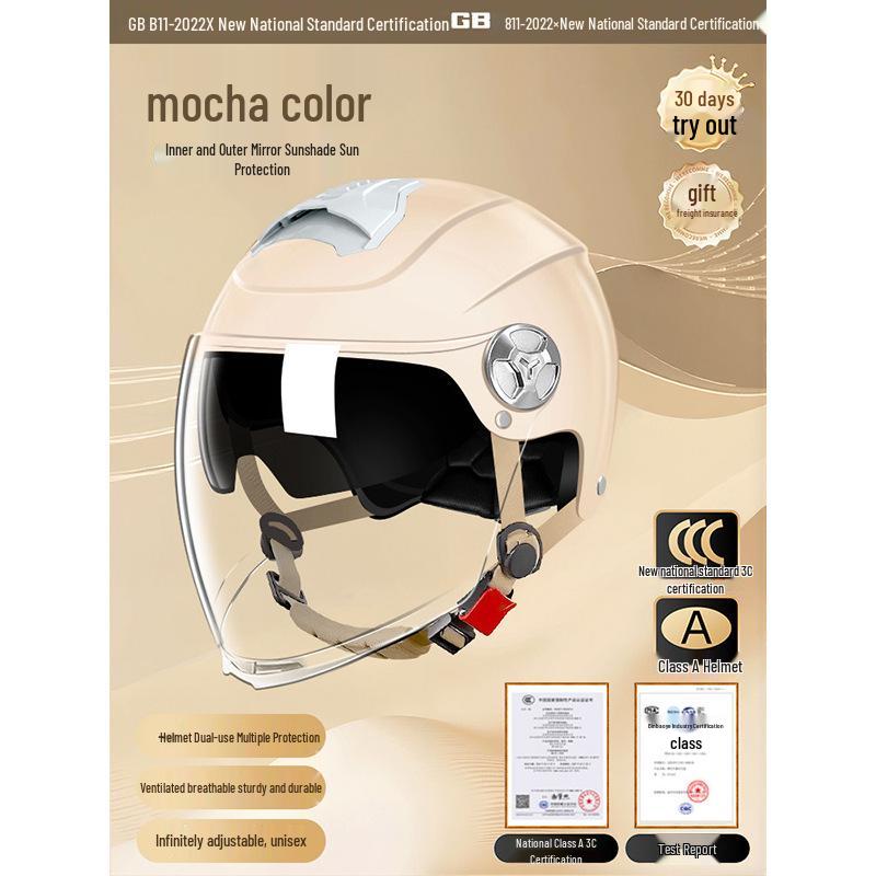 3C Certified Motorcycle Safety Half Helmet for All Seasons - Breathable, Universal Fit for Men and Women in Autumn and Winter
3C Certified Motorcycle Safety Half Helmet for All Seasons - Breathable, Universal Fit for Men and Women in Autumn and Winter