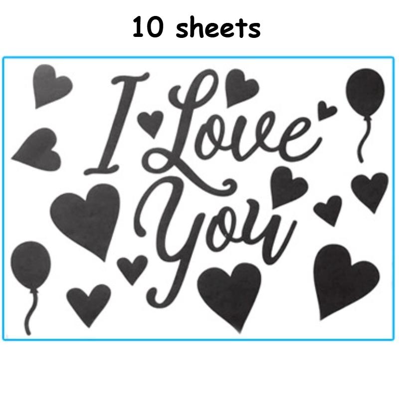 10sheets Pink Sticker - For Heart-Shaped Balloons, with I Love You Message, Perfect for Birthdays, Valentine S Day, New Year
10sheets Pink Sticker - For Heart-Shaped Balloons, with I Love You Message, Perfect for Birthdays, Valentine S Day, New Year