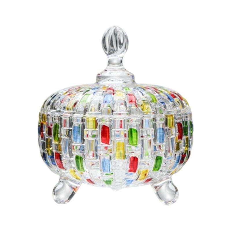 Artistic Glass Bowl With Exquisite Hand Painted Patterns Footed Jar For Serving Salads Or Displaying Candy
Artistic Glass Bowl With Exquisite Hand Painted Patterns Footed Jar For Serving Salads Or Displaying Candy