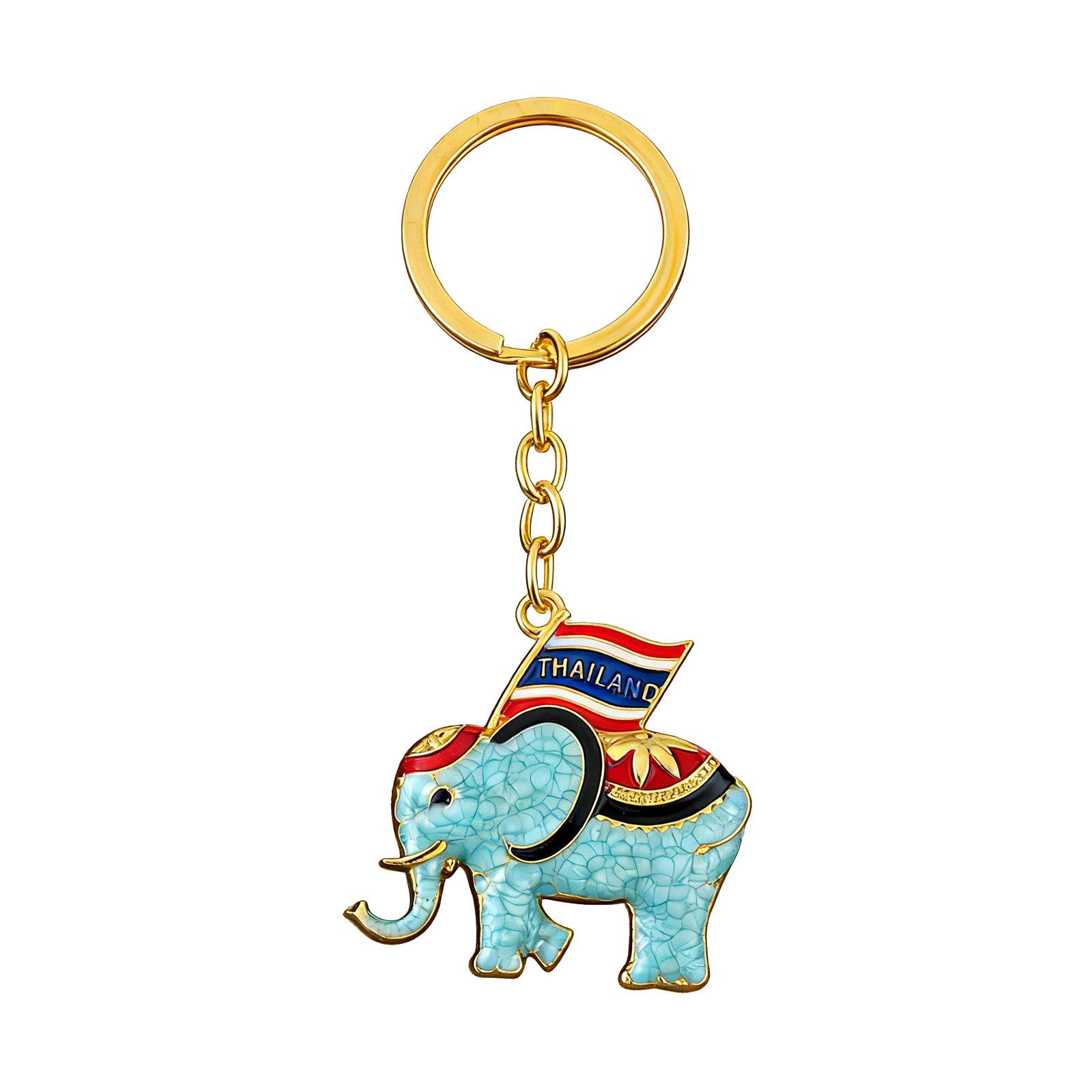 Unique Thailand Themed Elephant Key Chain With Detailed Celebration Theme Good Luck Keyring Bag Accessories синій
Unique Thailand Themed Elephant Key Chain With Detailed Celebration Theme Good Luck Keyring Bag Accessories синій
