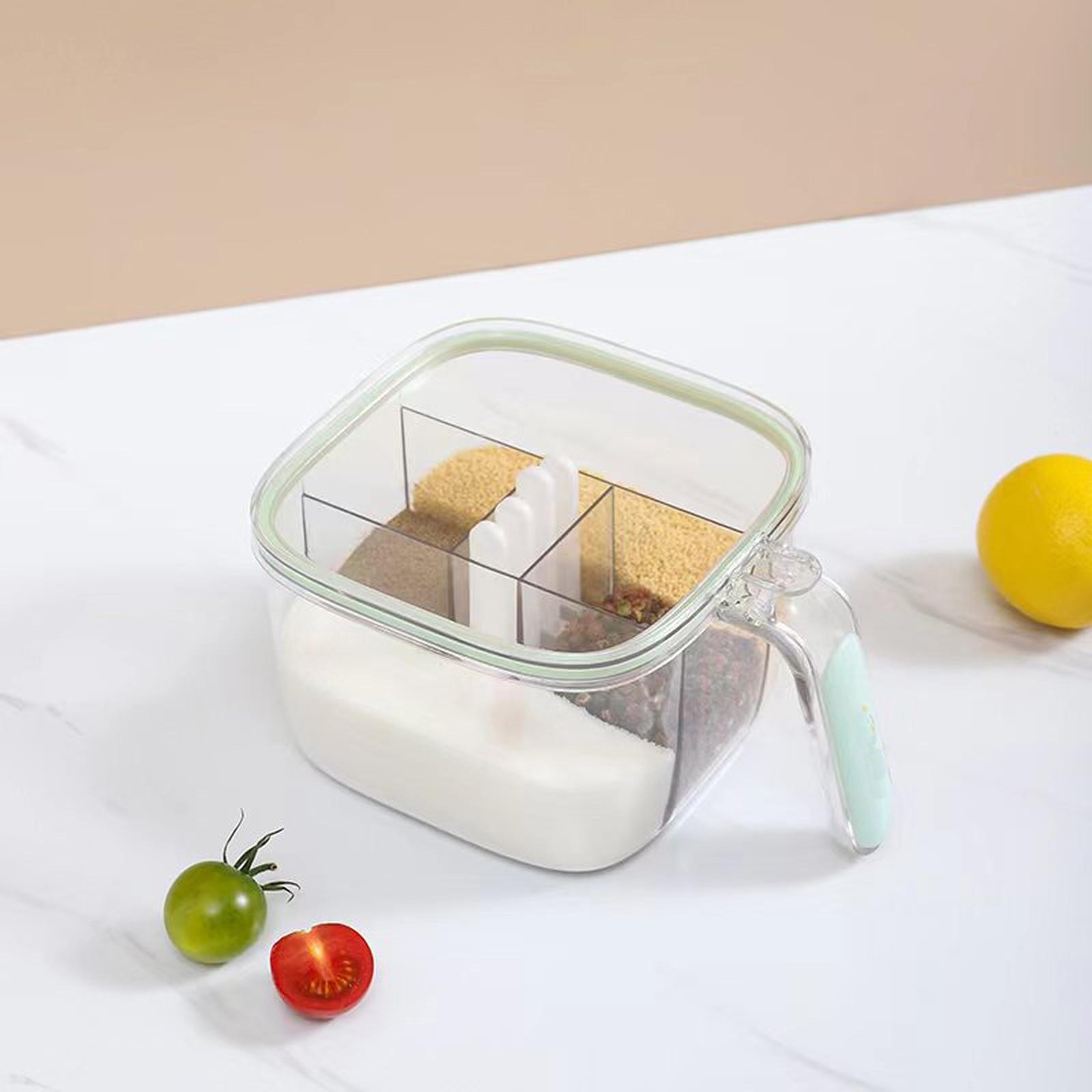 4- Sealed Seasoning Box Integrated Kitchen Sugar Storage Container one size зелёный
4- Sealed Seasoning Box Integrated Kitchen Sugar Storage Container one size зелёный