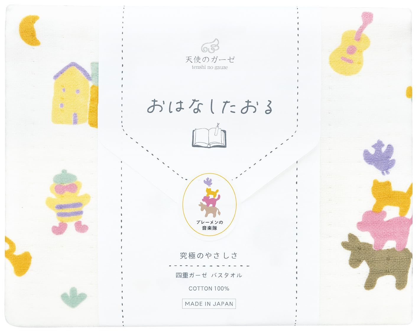 Nissen Shoko Банное полотенце Бременские музыканты Ангельская марля TE-2832
Nissen Shoko Банное полотенце Бременские музыканты Ангельская марля TE-2832