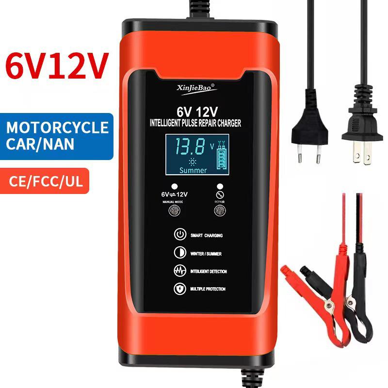 6V/12V Lead-Acid Battery Charger for Motorcycles, Cars, and Lawn Mowers 6V12V-6A UK Standard
6V/12V Lead-Acid Battery Charger for Motorcycles, Cars, and Lawn Mowers 6V12V-6A UK Standard