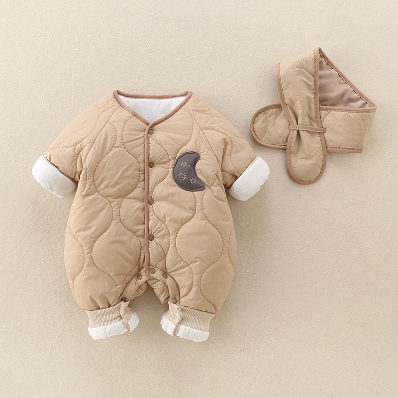 Детский ромпер Осень/Зима 2025: Длинный рукав, Тонкий хлопок, Уличный, Теплый с шарфом для мальчиков и девочек 80cm
Детский ромпер Осень/Зима 2025: Длинный рукав, Тонкий хлопок, Уличный, Теплый с шарфом для мальчиков и девочек 80cm