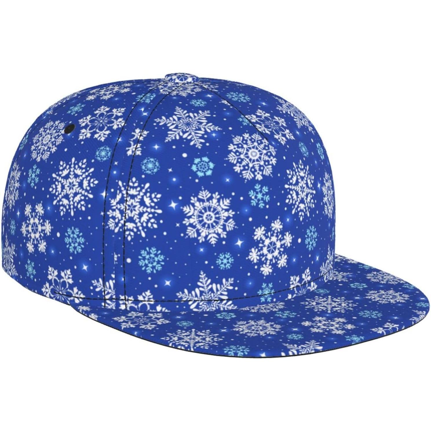 Blue Snowflakes Flower Print Baseball Cap for Men Women Adjustable Trucker Hat Snapback Unisex for Summer Sport Travel Beach One Size
Blue Snowflakes Flower Print Baseball Cap for Men Women Adjustable Trucker Hat Snapback Unisex for Summer Sport Travel Beach One Size