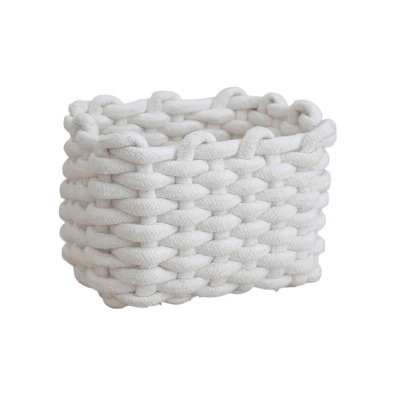Natural Cotton Cord Container Handmade Storage Basket Ideal For Desk Bedroom And Living Room Storage Needs белый
Natural Cotton Cord Container Handmade Storage Basket Ideal For Desk Bedroom And Living Room Storage Needs белый