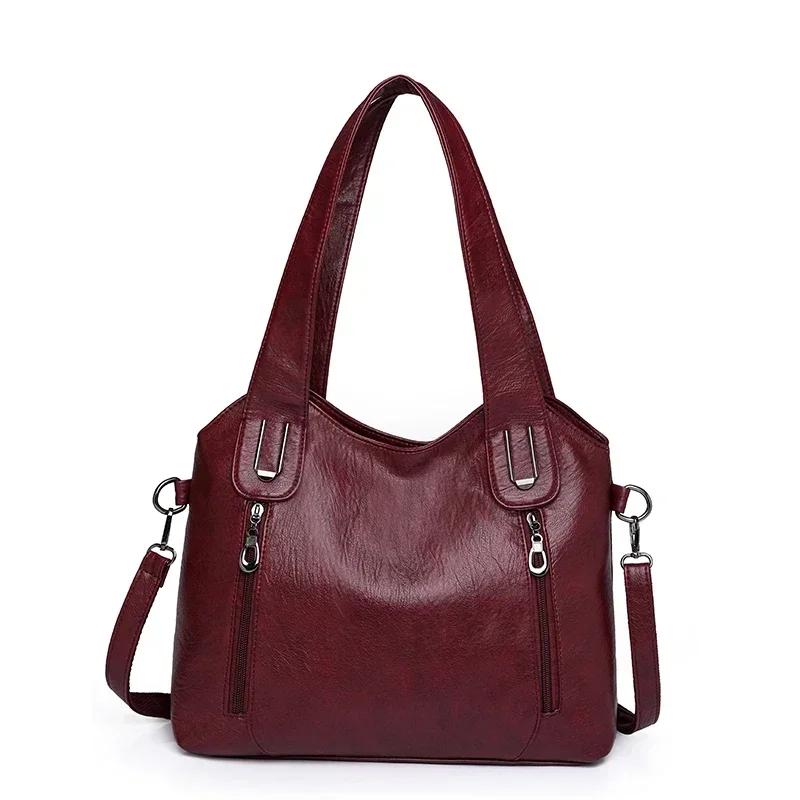 Solid Color Fashion Women Handbags Soft Leather Tote Bag Casual Big Crossbody Bags for Women New Shoulder Messenger bags Bolsa
Solid Color Fashion Women Handbags Soft Leather Tote Bag Casual Big Crossbody Bags for Women New Shoulder Messenger bags Bolsa