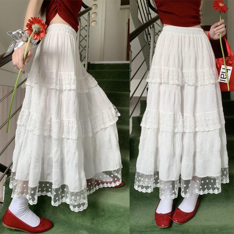 White Velvet Lace-Trim High-Waisted A-Line Skirt - Women s French Autumn/Winter Design XL (recommended 130-148 jin)
White Velvet Lace-Trim High-Waisted A-Line Skirt - Women s French Autumn/Winter Design XL (recommended 130-148 jin)