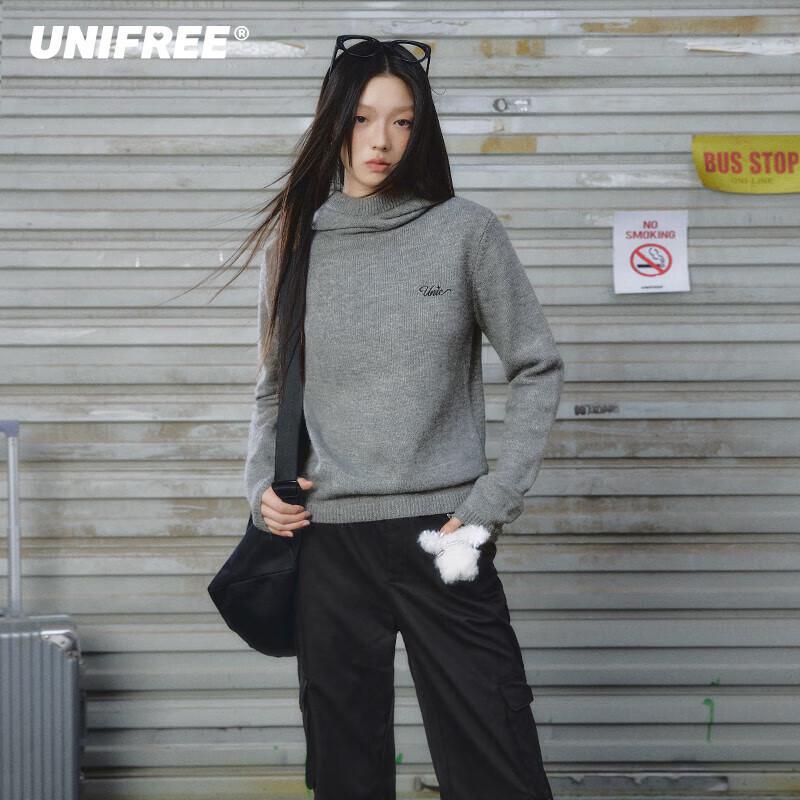 UNIFREE Women s Hooded High-Neck Knit Top S
UNIFREE Women s Hooded High-Neck Knit Top S