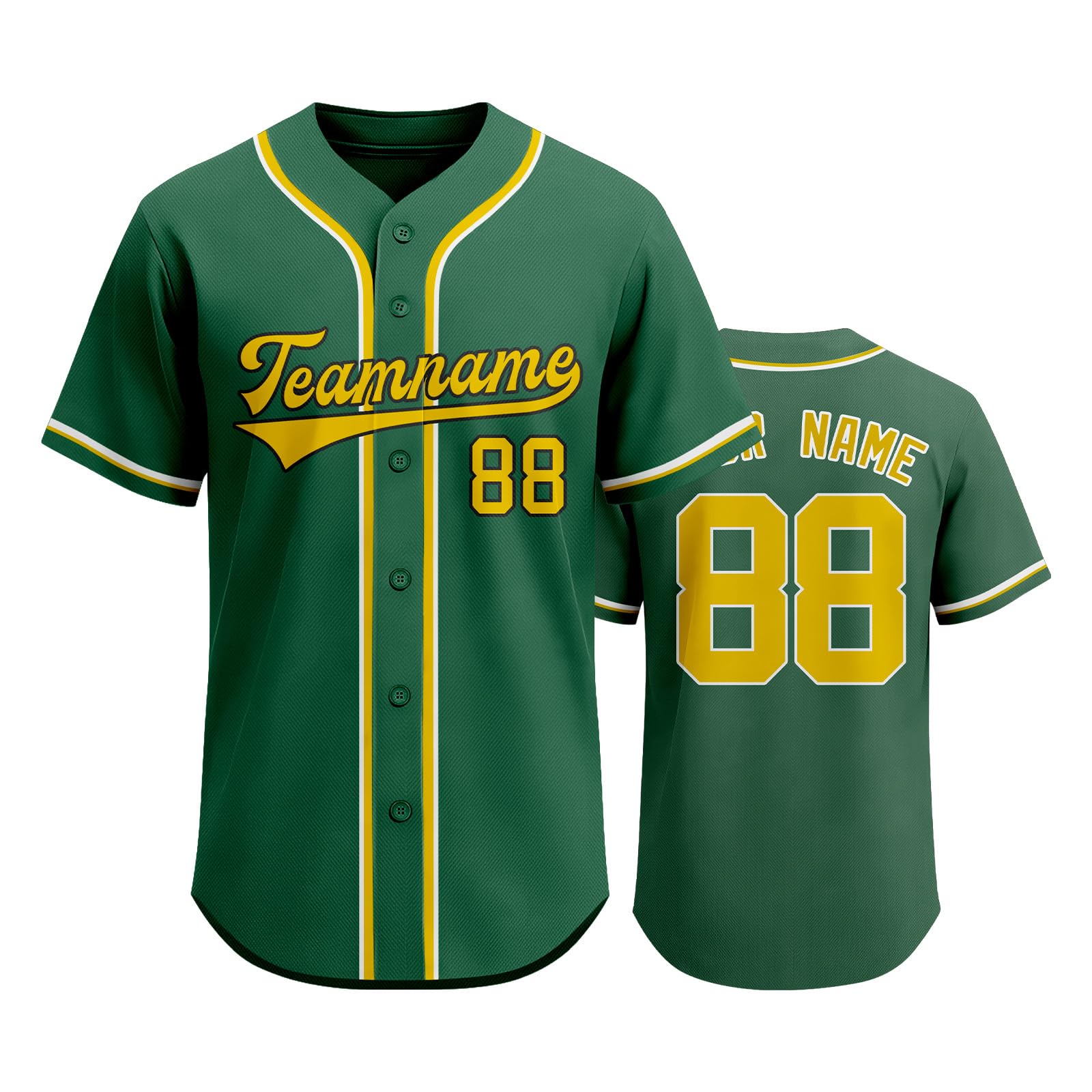 Customizable Baseball Jersey Men Women Button Up Sports Uniform Personalized Team Name Number Mesh Fabric Athletic Shirt L зелений
Customizable Baseball Jersey Men Women Button Up Sports Uniform Personalized Team Name Number Mesh Fabric Athletic Shirt L зелений