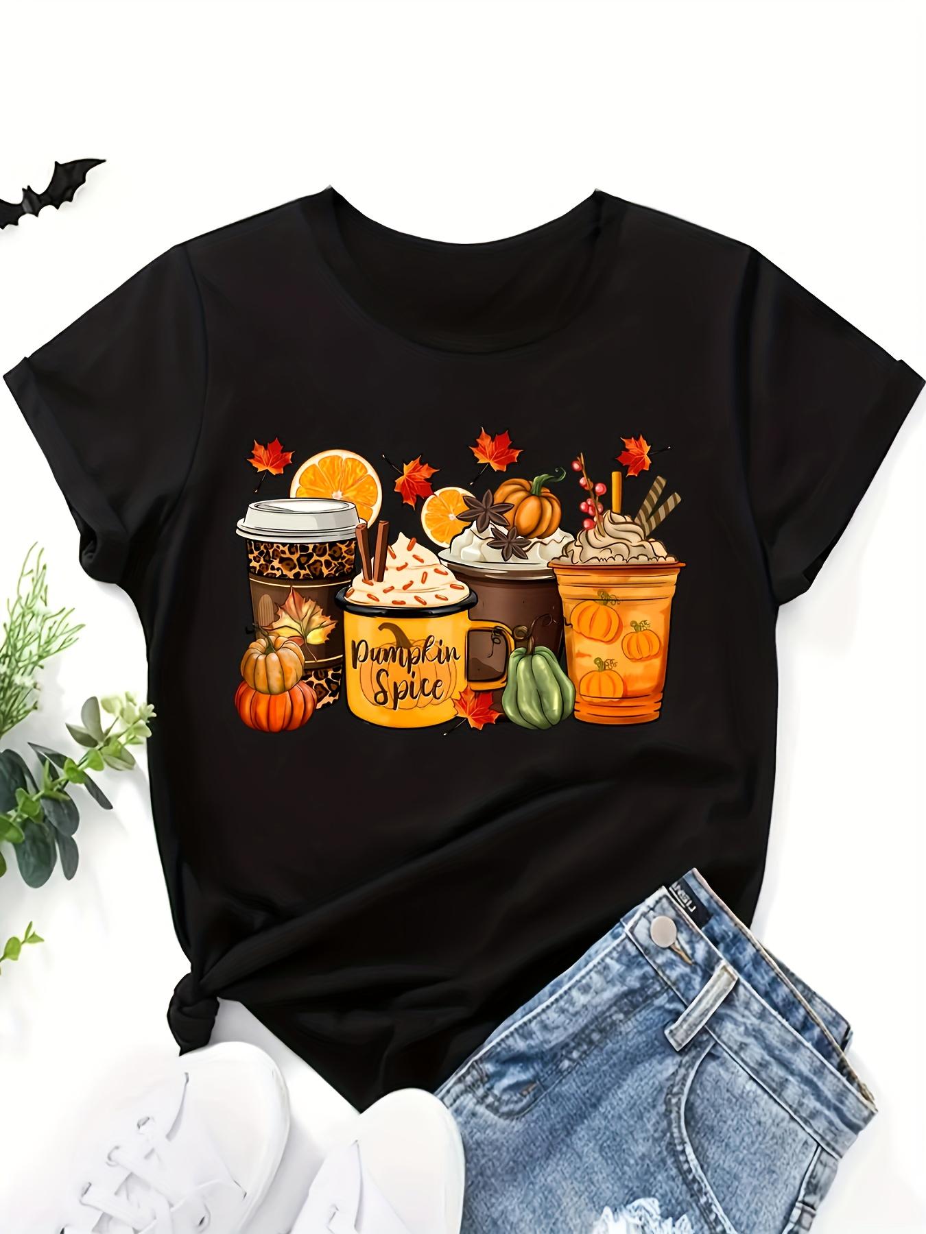 Women S Short-Sleeve Round Neck T-Shirt with Pumpkin Spice Print 5XL різнокольоровий
Women S Short-Sleeve Round Neck T-Shirt with Pumpkin Spice Print 5XL різнокольоровий