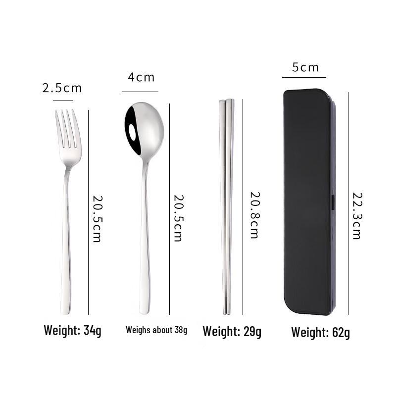 Ruhan 304 Stainless Steel Portable Cutlery Gift Set (3-Pack)
Ruhan 304 Stainless Steel Portable Cutlery Gift Set (3-Pack)