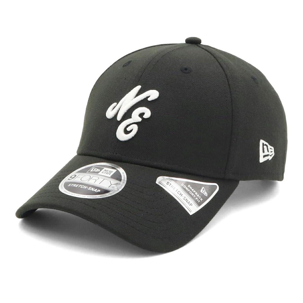 New Era 9FORTY Stretch Cap with NE Free NELOGO BLK Size 25J Logo, Black, Size, 940SS, WHI,
New Era 9FORTY Stretch Cap with NE Free NELOGO BLK Size 25J Logo, Black, Size, 940SS, WHI,