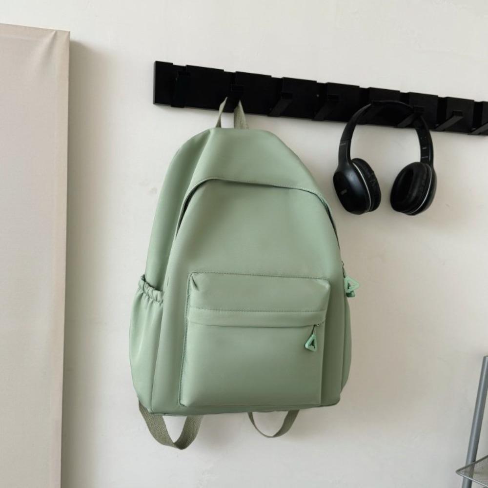 New backpack large-capacity solid color primary and secondary school student bag Korean version of versatile college style school bag one size fits all зелений
New backpack large-capacity solid color primary and secondary school student bag Korean version of versatile college style school bag one size fits all зелений