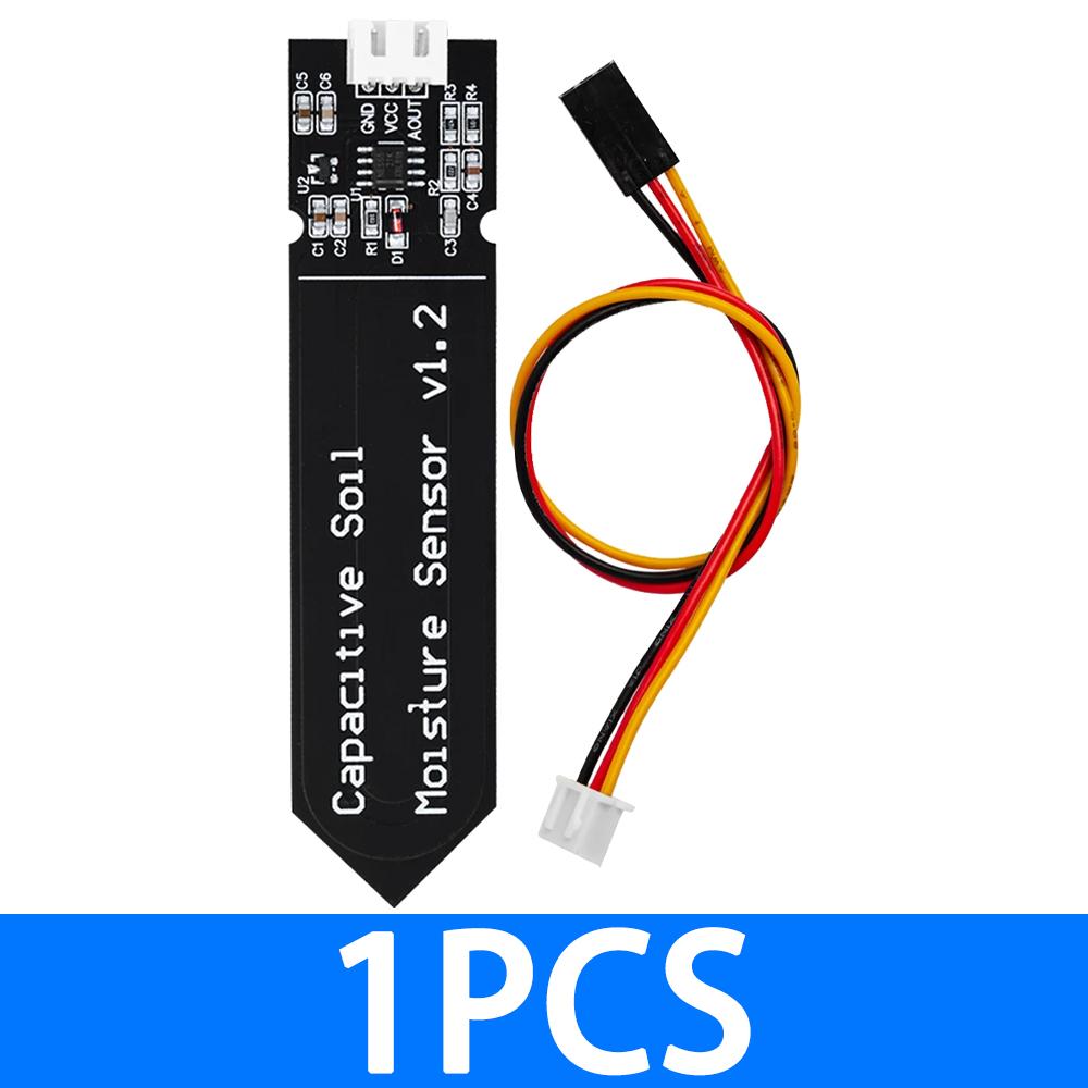 Capacitive Soil Moisture Sensor Module Not Easy to Corrode Wide Voltage Wire 3.3~5.5V Corrosion Resistant W/ Gravity for Arduino 1pcs
Capacitive Soil Moisture Sensor Module Not Easy to Corrode Wide Voltage Wire 3.3~5.5V Corrosion Resistant W/ Gravity for Arduino 1pcs