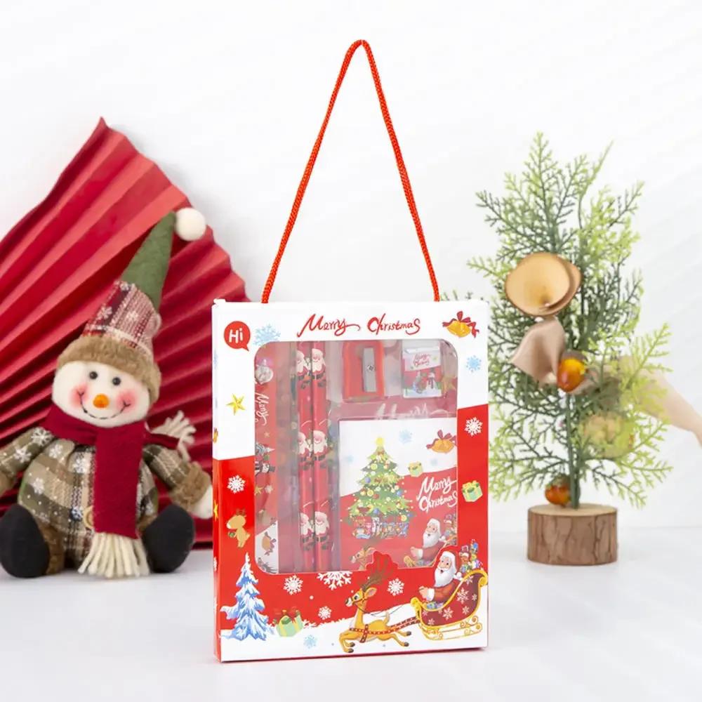 6pcs Christmas Stationery Set Kids Cartoon Pencils Eraser Ruler Memo Pads Pencil Knife Set School Supplies Back To School Gift
6pcs Christmas Stationery Set Kids Cartoon Pencils Eraser Ruler Memo Pads Pencil Knife Set School Supplies Back To School Gift
